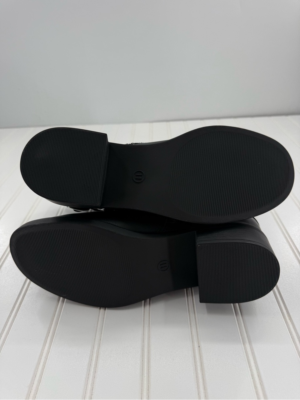 NWT Connor Harness Buckle Ankle Steampunk Emo Chunky Black Biker Boots  Size 11 - Picture 8 of 11